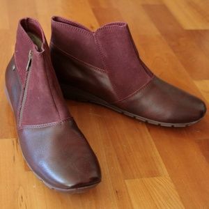 Hushpuppy Burgundy Ankle Boot